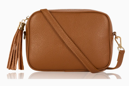 Personalised Charlotte Crossbody Camera Bag with Tassel Zip