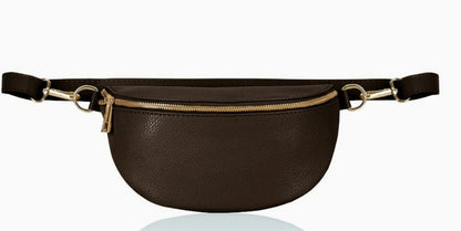 Personalised Alice Leather Cross body Bum Bag-Small