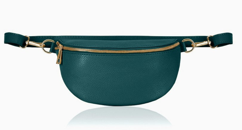 Personalised Alice Leather Cross body Bum Bag-Small