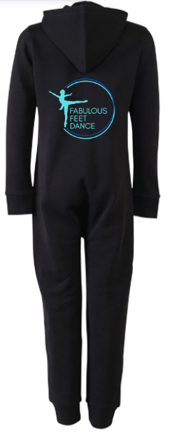 Fabulous Feet Dance Personalised Onesie/ All In One- Black