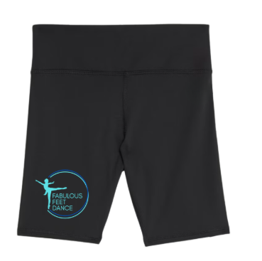 Fabulous Feet Dance- Black cycling shorts