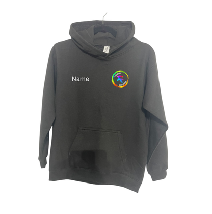 Footworkz Dance- Personalised Black Hooded Sweatshirt/Hoodie
