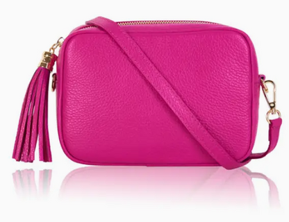 Personalised Charlotte Crossbody Camera Bag with Tassel Zip