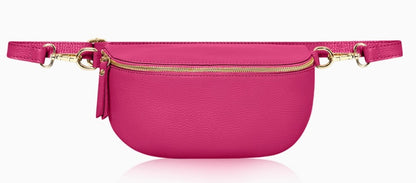 Personalised Alice Leather Cross body Bum Bag-Medium