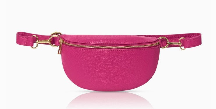Personalised Alice Leather Cross body Bum Bag-Small