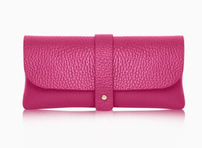Personalised Italian Leather Glasses Pouch