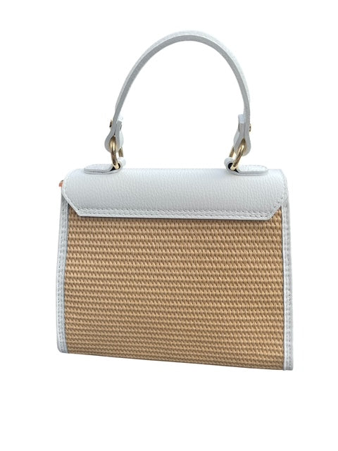 Personalised Medium Lily Raffia Bag