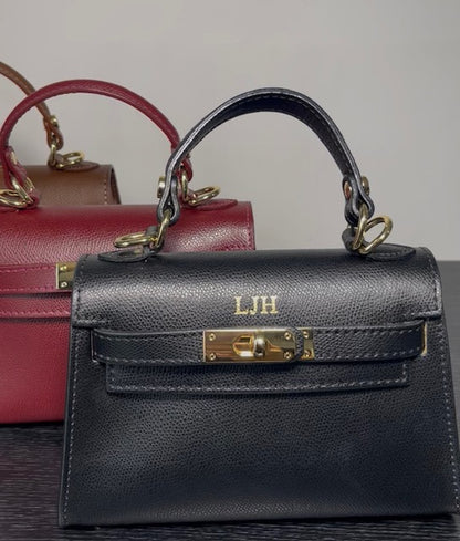 Personalised Mini Kate - Genuine Leather Handbag