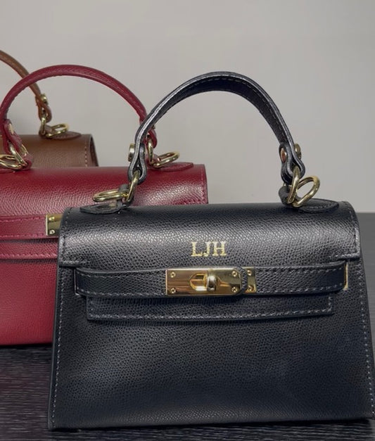 Personalised Mini Kate - Genuine Leather Handbag