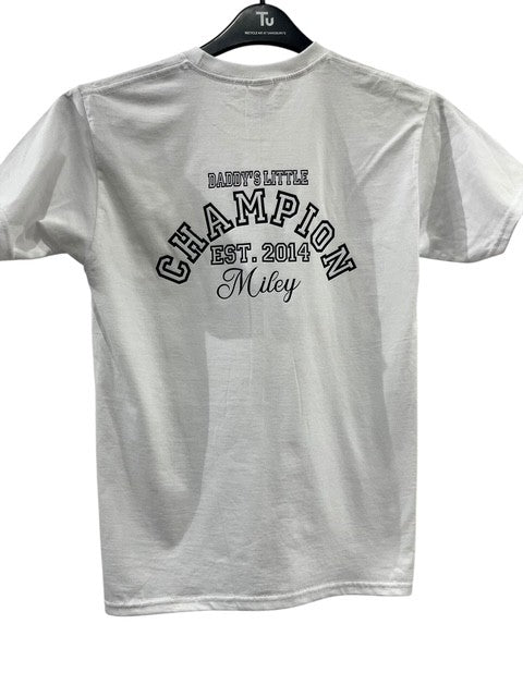 Personalised Children's CHAMPION T-shirt