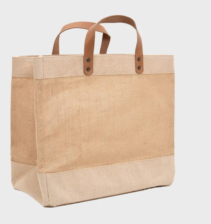 Personalised Family Market Tote - Natural Jute