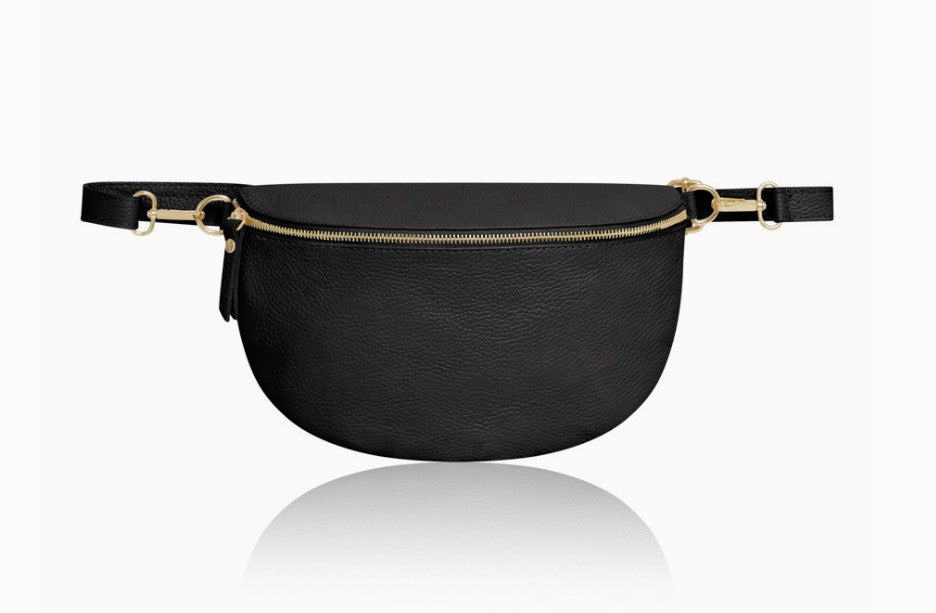 Personalised Alice Leather Cross body Bum Bag-Large