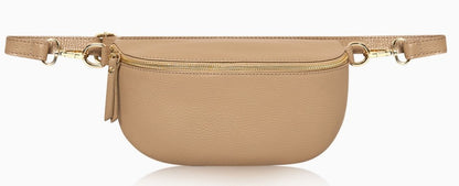 Personalised Alice Leather Cross body Bum Bag-Medium