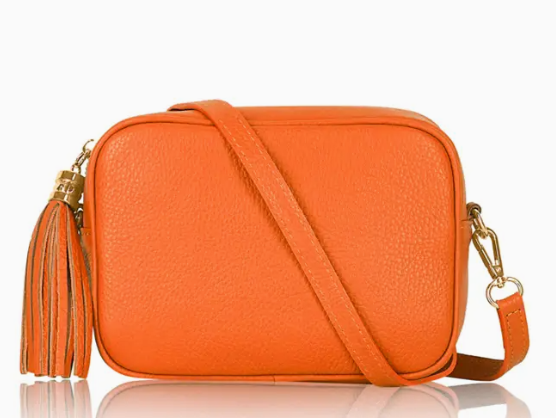 Personalised Charlotte Crossbody Camera Bag with Tassel Zip