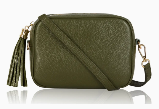 Personalised Charlotte Crossbody Camera Bag with Tassel Zip