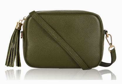 Personalised Charlotte Crossbody Camera Bag with Tassel Zip