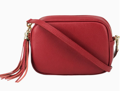 Personalised Charlotte Crossbody Camera Bag with Tassel Zip