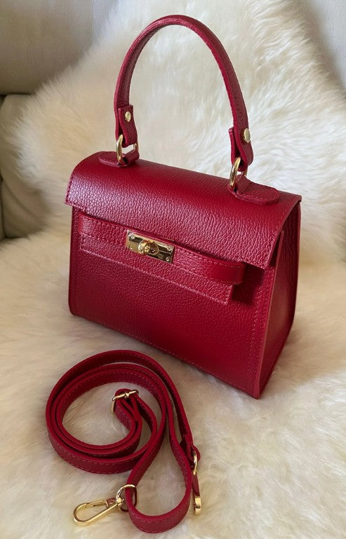 Personalised Medium Kate - Genuine Leather Handbag