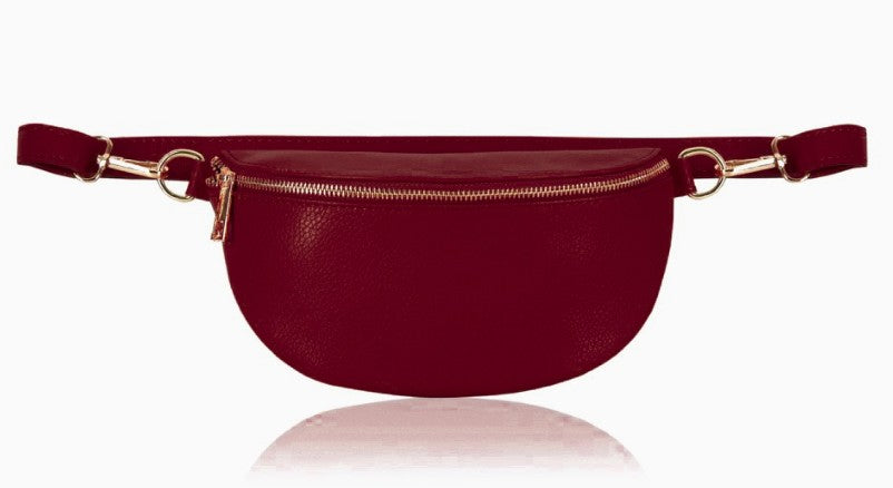 Personalised Alice Leather Cross body Bum Bag-Small