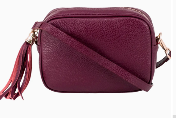 Personalised Charlotte Crossbody Camera Bag with Tassel Zip