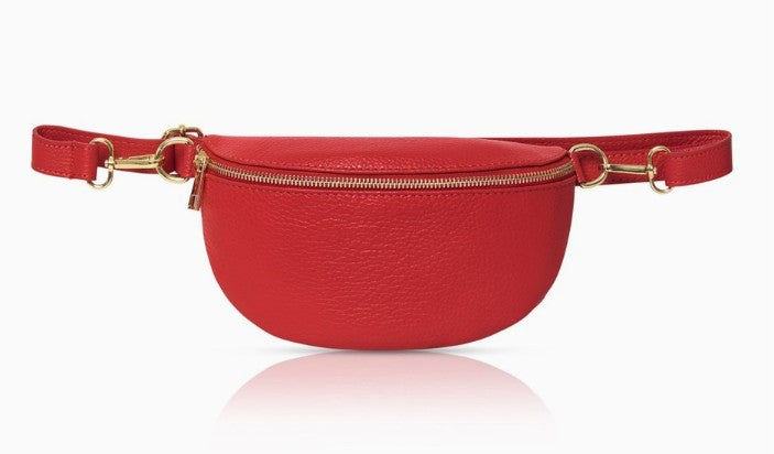 Personalised Alice Leather Cross body Bum Bag-Small