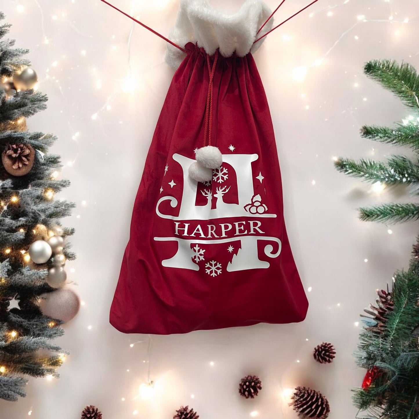 Personalised Red Large Santa Sack