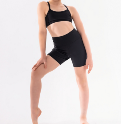 Footworkz Dance - High Waisted Cycling Shorts