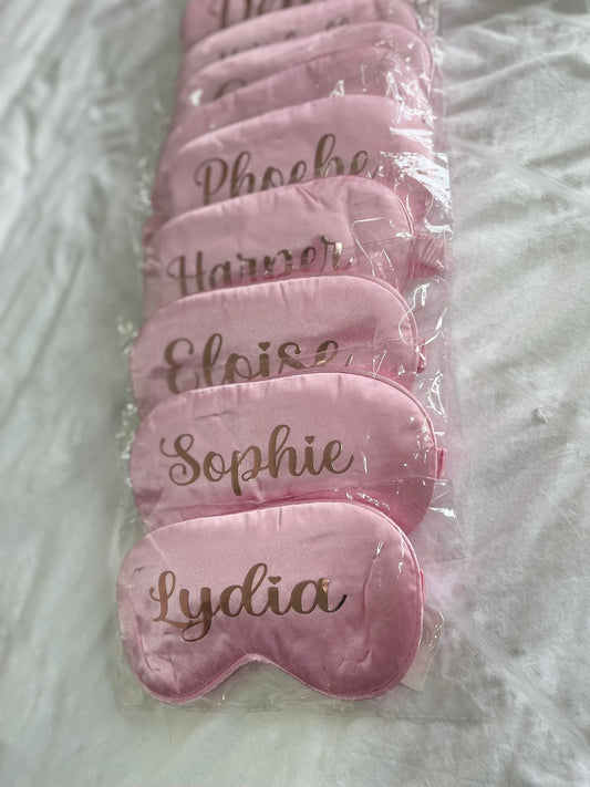 Personalised sleep eye masks