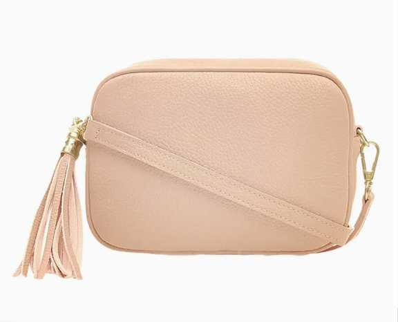Personalised Charlotte Crossbody Camera Bag with Tassel Zip