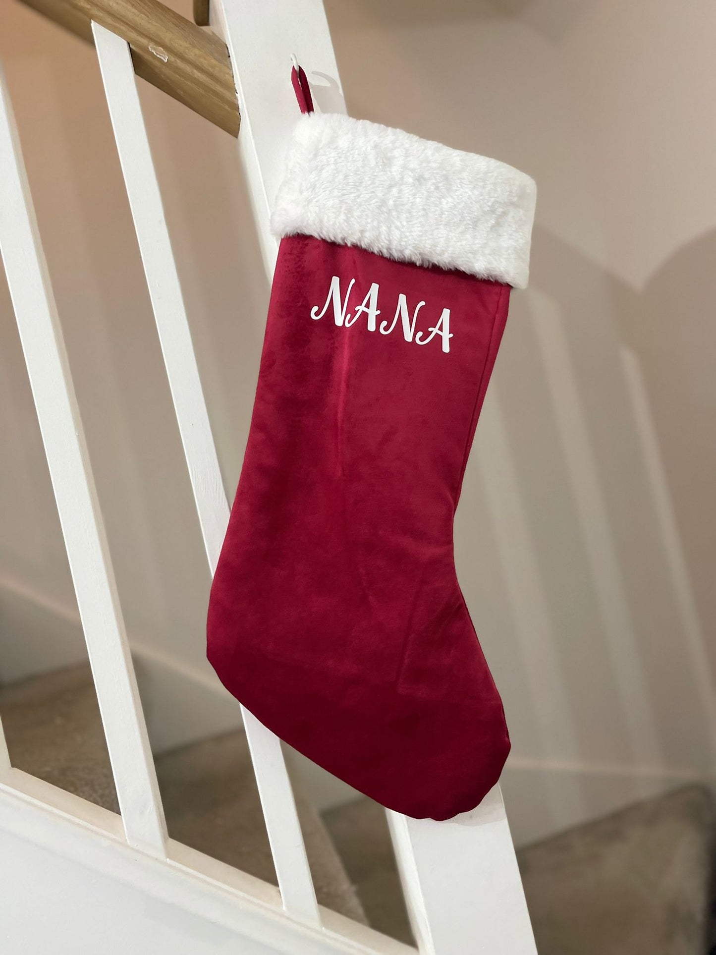 Personalised Red Christmas Stocking