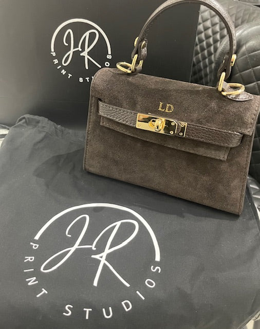 Personalised Mini Kate - Genuine Suede Bag