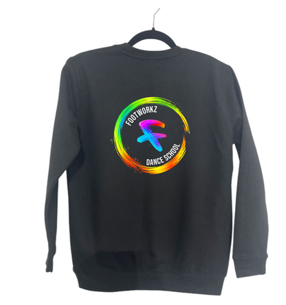 Footworkz Dance- Personalised Black Sweatshirt