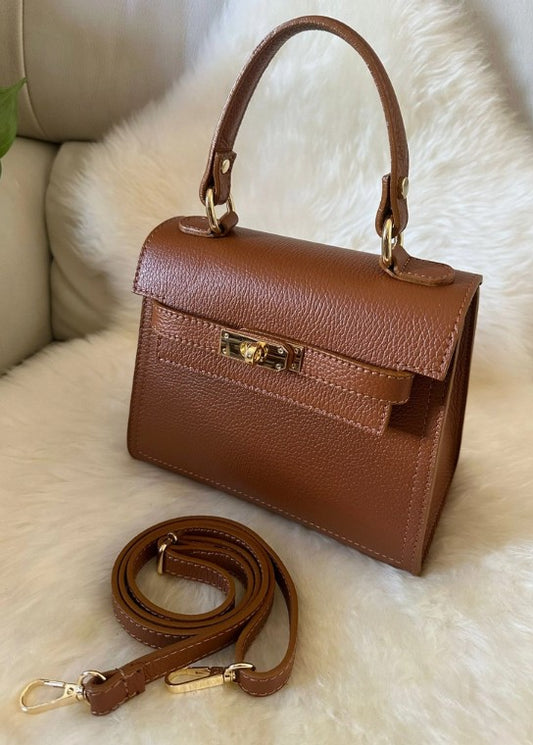 Personalised Medium Kate - Genuine Leather Handbag