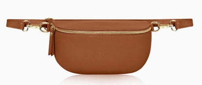 Personalised Alice Leather Cross body Bum Bag-Medium