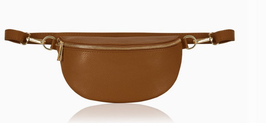 Personalised Alice Leather Cross body Bum Bag-Small
