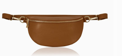 Personalised Alice Leather Cross body Bum Bag-Small