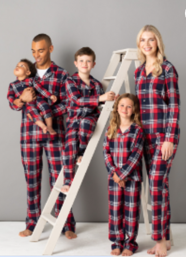 Personalised Tartan Family Pyjamas- Womens