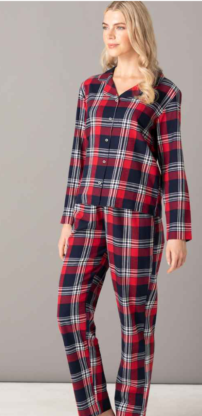 Personalised Tartan Family Pyjamas- Womens