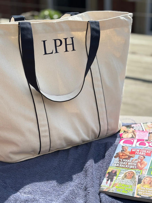 Personalised Courtside Large Tote Bag