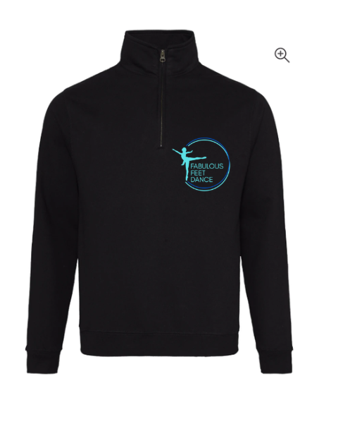 Fabulous Feet Dance- 1/4 zip sweatshirt