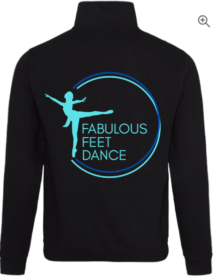 Fabulous Feet Dance- 1/4 zip sweatshirt