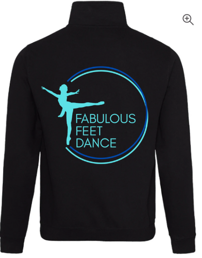 Fabulous Feet Dance- 1/4 zip sweatshirt